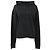 Sudadera de algodón negro adornada Saint Laurent 1971