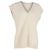 Iris & Ink Knit Vest in Ecru Wool