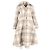 Abrigo de cuadros con cinturón de Acne Studios en lana de alpaca marrón Castaño - vista 4