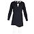 Abito mini a maniche lunghe Isabel Marant Étoile in lana blu navy - vista 4