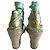 Pumps con zeppa in espadrille in satin multicolore con lacci Emilio Pucci - vista 3