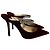 Mule con tacco in velluto bordeaux decorate con cristalli Bing di Jimmy Choo