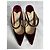 Mule con tacco in velluto bordeaux decorate con cristalli Bing di Jimmy Choo - vista 11