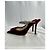Mule con tacco in velluto bordeaux decorate con cristalli Bing di Jimmy Choo - vista 12