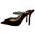 Mule con tacco in velluto bordeaux decorate con cristalli Bing di Jimmy Choo - vista 5