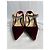Mule con tacco in velluto bordeaux decorate con cristalli Bing di Jimmy Choo - vista 9