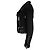 Philipp Plein Wildleder-Bikerjacke mit Kette Schwarz - Ansicht 2
