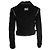 Philipp Plein Wildleder-Bikerjacke mit Kette Schwarz - Ansicht 3