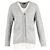 Maje Grau akryl Cardigan mit Perlenverzierung und Taschen - Ansicht 4