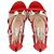 Sandali Maitai Jimmy Choo in suede rosso - vista 5