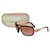 Lunettes de soleil oversize Yves Saint Laurent YSL 2200/S Marron Doré  - vue 1