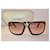 Lunettes de soleil oversize Yves Saint Laurent YSL 2200/S Marron Doré  - vue 2