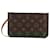 Louis Vuitton Neverfull pouch Brown Cloth  ref.1974547