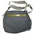 Borsa a tracolla in nylon tessuto grigio chiaro con logo Prada Blu chiaro - vista 2