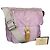 Borsa a tracolla incrociata in nylon tessuto rosa con logo Prada Beige