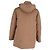 Brunello Cucinelli Kapuzenjacke aus braunem Baumwollstoff - Ansicht 3