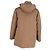 Brunello Cucinelli Kapuzenjacke aus braunem Baumwollstoff - Ansicht 6