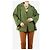 Attic and Barn Khaki-grüne, doppelt-knöpfte Trenchjacke - Größe UK 10 - Ansicht 3