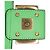 Fendi Green Zucca Embossed Leather Chain Midi Baguette Light green - view 9