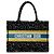 Book Tote Dior Black Mizza Medium Bestickte Leinwand Leopard Tasche Schwarz