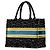 Book Tote Dior Black Mizza Medium Bestickte Leinwand Leopard Tasche Schwarz - Ansicht 2