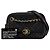 Camera Bolsa de câmera em couro de cordeiro matelassado preto CC da Chanel - vista 8