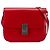 Classic Box Céline Celine Rosso Medio Pelle di Vitello Scatola Classica