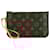 Louis Vuitton Brown Monogram Neverfull Pochette Leather Cloth  ref.1975739