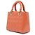 Dior Arancione Medio Patent Cannage Lady Dior Pesca - vista 2