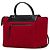 Belt Bag Céline Borsa a tracolla mini in feltro rosso e pelle di vitello Celine - vista 2