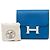 Hermès Blue Evercolor Constance Slim Compact Wallet Blau - Ansicht 8
