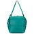 Borsa a spalla Cube Intrecciato in Nappa Blu di Bottega Veneta Turchese