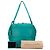 Borsa a spalla Cube Intrecciato in Nappa Blu di Bottega Veneta Turchese - vista 9