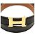 Hermès Schwarzer Leder Constance H Wendegürtel - Ansicht 4