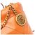 Chanel Orange Mini Handtasche aus glänzendem Kalbsleder 22 - Ansicht 7