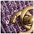 Chanel Viola CC Tweed Trapuntato con Manico Porpora - vista 7