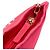 Clutch de cetim rosa Chanel com camélia de diamante e corrente - vista 7