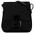 Fendi Schwarze Zucchino Canvas Umhängetasche