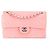 Chanel Rosa Medio Velluto Micro Trapuntato CC Flap