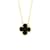 Van Cleef & Arpels Vintage Alhambra Onyx Necklace Golden Yellow gold  ref.1977137