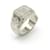 Louis Vuitton Silver Band Ring Silvery Metal  ref.1977273