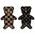 Set di spilla orsetto Teddy Bear Monogram Nero Louis Vuitton - vista 5