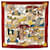 Hermès White Automobile Silk Scarf Cloth  ref.1977625