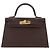 Hermès Mini Kelly Sellier II 20 in Epsom marrone Marrone scuro