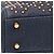 Dior Mini Denim Cannage Studded Morbido Lady Dior Blu Blu navy - vista 7