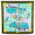 Hermès Green Harnais De Cour Silk Scarf Cloth  ref.1977850