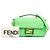 Fendi Baguette Midi in pelle con stampa Zucca verde e catena Verde chiaro - vista 8
