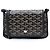 Carteira de bolso Plumet em Goyardine preta Goyard Preto