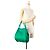 Borsa da spiaggia Hermès Green Toile Lindy GM Verde - vista 9