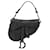 Dior Black Mini Oblique Embossed Calfskin Saddle Leather Pony-style calfskin  ref.1978681